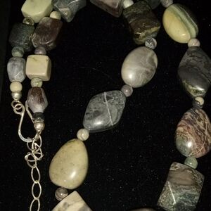 Jay King Mine Finds DTR Sterling Silver Jasper Graduated Beaded Necklace